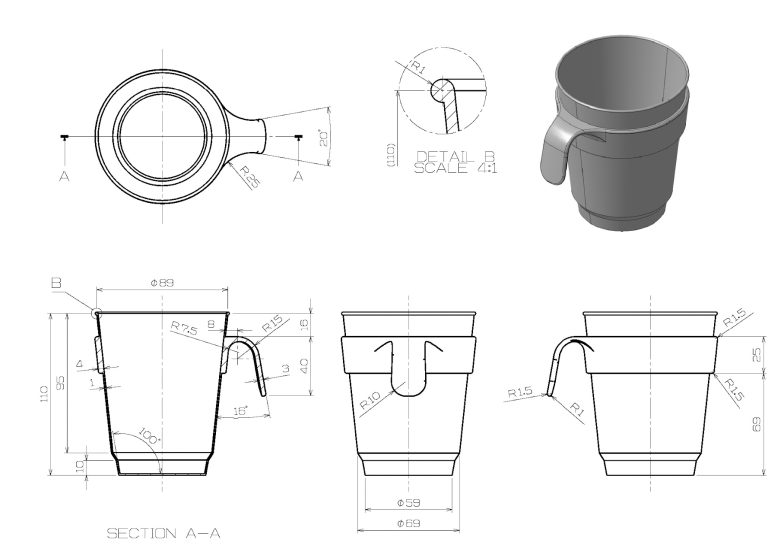 CAD tekening 3D model productdesign Inventor Fusion360 - 3D Print